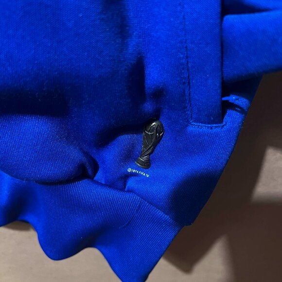 Basic FIFA Official Licensed Product Adidas Track Jacket for ITALIA Blue Size S - Picture 5 of 9